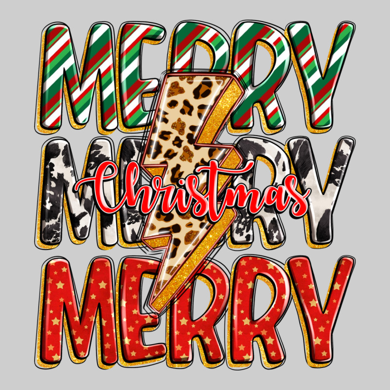 Merry Christmas Lightning Bolt Premium Tee by Zillion Design Studio | Teevron
