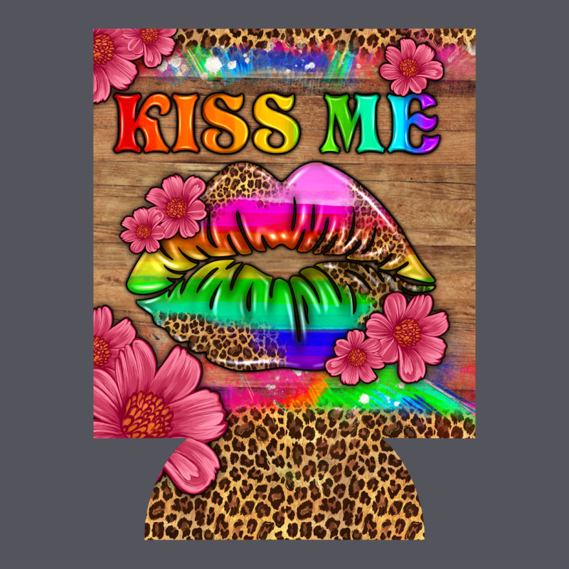 Lgbtq Kiss Me  Can Cooler Vintage Hoodie by HRA Design Shop | Teevron