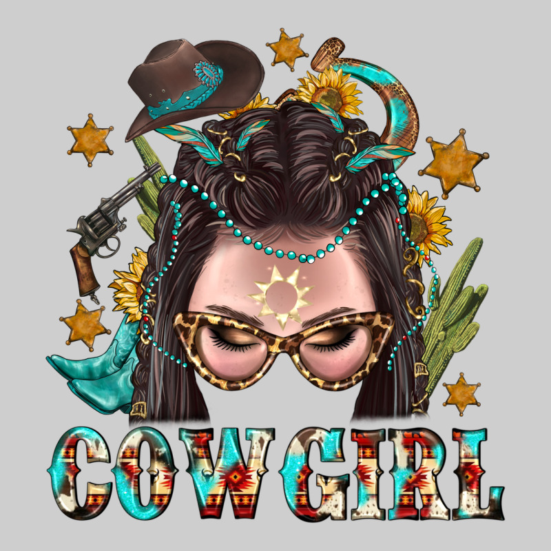 Western Cowgirl Braid Hair Premium Sweatshirt by BundleAndBundleShop | Teevron