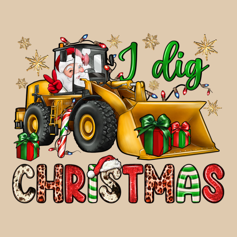 I Dig Christmas Bulldozer Santa Heavyweight Sweatshirt by JahusDesignShop | Teevron