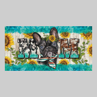 French Bulldog Mom License Plate Template Premium Tee | Teevron