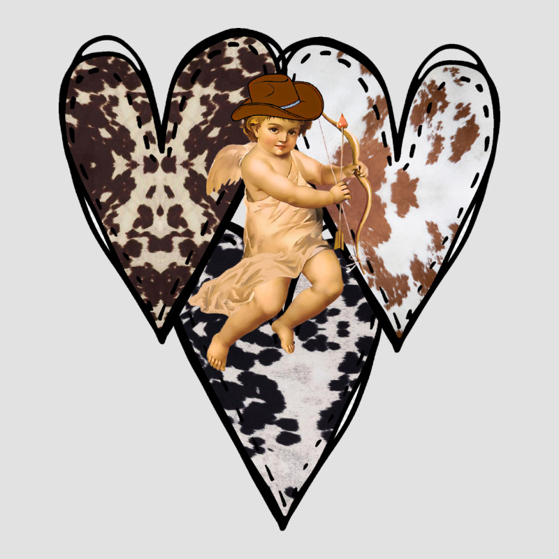 Country Cupid Valentine Cowhide Heart Premium Hoodie by Bettercallsaul | Teevron
