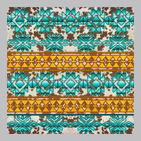 Aztec Cowhide Seamless Long Sleeve Tee | Teevron
