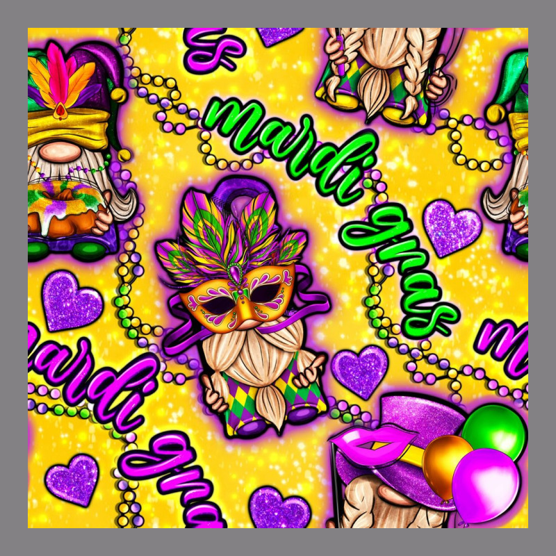 Mardi Gras Gnomies Seamless Pattern Heavyweight Hoodie by BundleAndBundleShop | Teevron