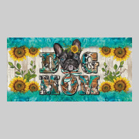 Dog Mom French  Bulldog License Plate Template Premium Tee | Teevron