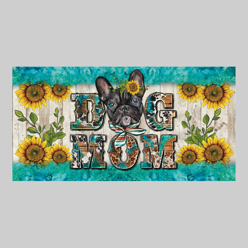 Dog Mom French  Bulldog License Plate Template Premium Tee by BarkalooDesign | Teevron