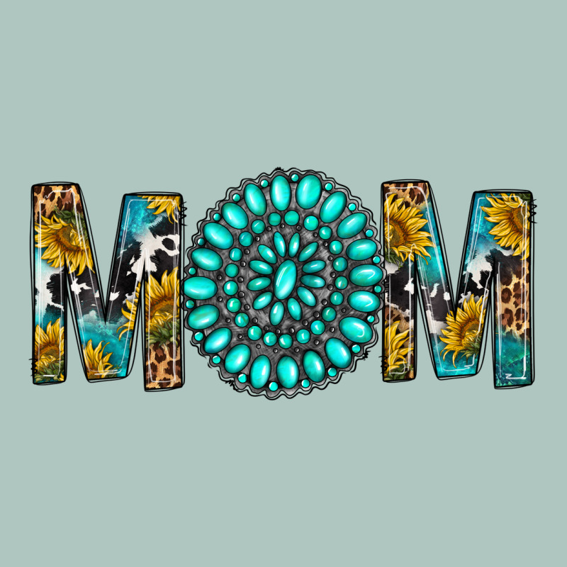 Western Mom With Turquoise Gemstone Premium Sweatshirt by BundleAndBundleShop | Teevron