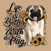 Life Is Better With A Pug Vintage Hoodie | Teevron
