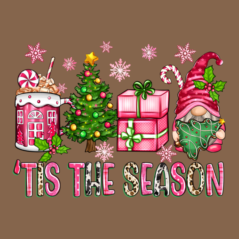 Pink Christmas 'tis The Season Gnome Premium Tee by Zillion Design Studio | Teevron
