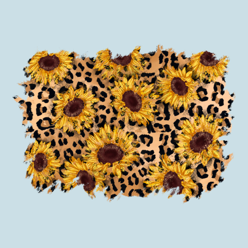 Sunflower Leopard Background Ladies Tee by AdoDesignShop | Teevron
