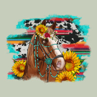 Horse With Sunflowers Long Sleeve Tee | Teevron