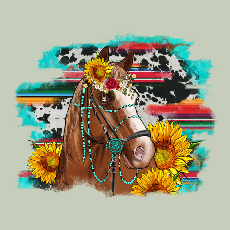 Horse With Sunflowers Long Sleeve Tee by Artiststas | Teevron