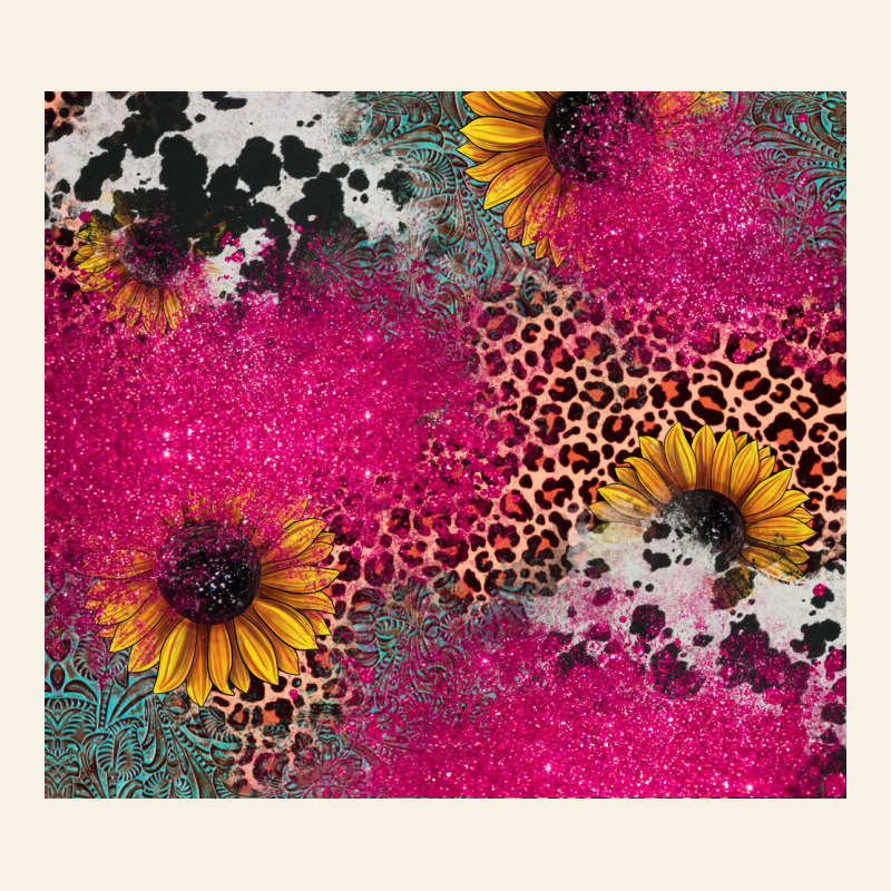Pink Glitter Leopard Cowhide Vintage Tee by JahusDesignShop | Teevron
