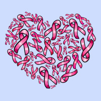 Breast Cancer Ribbon Heart Urban Heavy Tee | Teevron