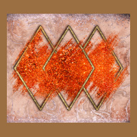 Orange Glitter Vintage Tee | Teevron
