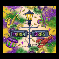 Mardi Gras Street Lights Zipper Hoodie | Teevron