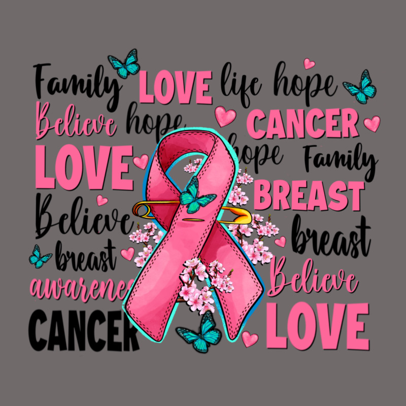 Breast Cancer Ribbons With Cancer Words Urban Heavy Tee by AdoDesignShop | Teevron