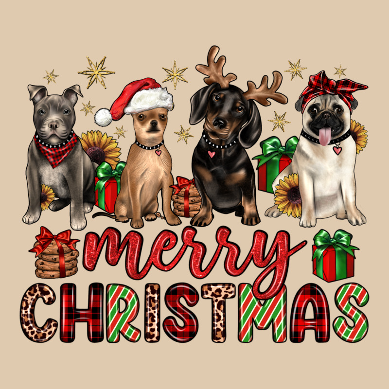 Merry Christmas Chihuahua Pitbull Pug Dachshund Heavyweight Sweatshirt by JahusDesignShop | Teevron