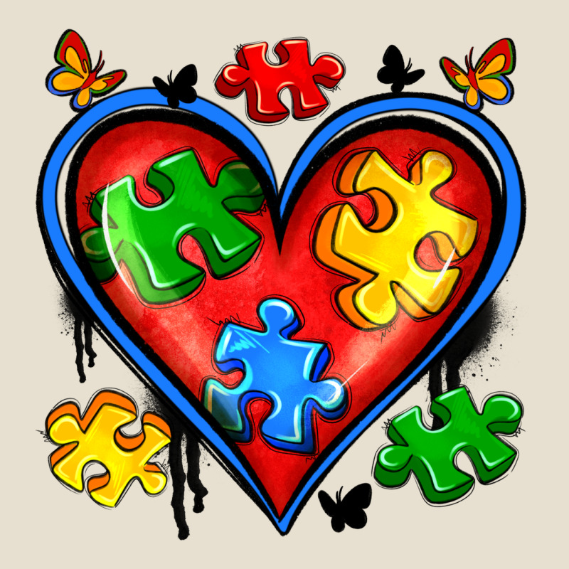 Autism Heart Urban Heavy Tee by Artiststas | Teevron