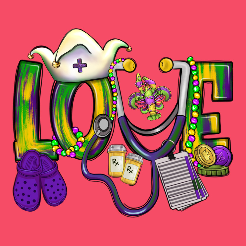Mardi Gras Love Nurse Premium Sweatshirt by BundleAndBundleShop | Teevron