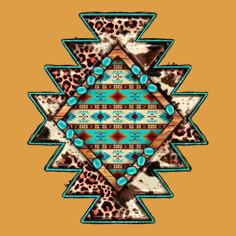 Cowhide Leopard Gemstone Aztec Urban Heavy Tee by JahusDesignShop | Teevron