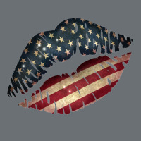 Vintage American Flag Lips Premium Hoodie | Teevron
