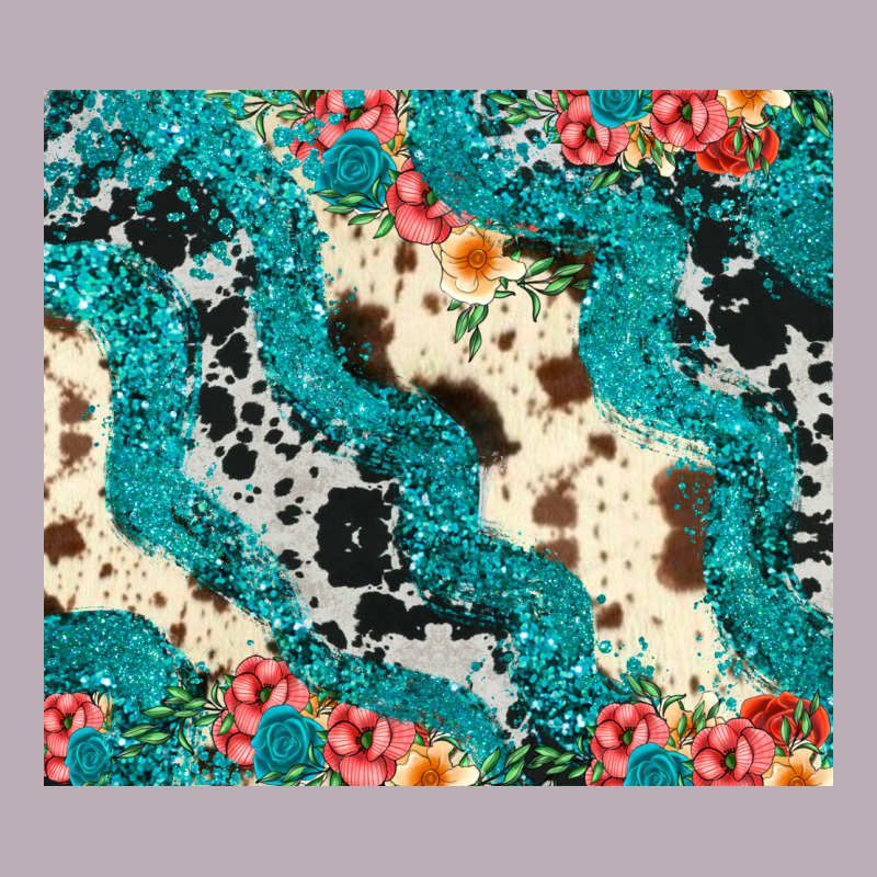 Turquoise Glitter Cowhide Vintage Tee by JahusDesignShop | Teevron