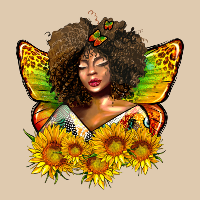 Butterfly Afro Woman Juneteenth Heavyweight Sweatshirt by AdoDesignShop | Teevron