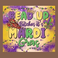 Bead Up Bitches It's Mardi Gras Zipper Hoodie | Teevron