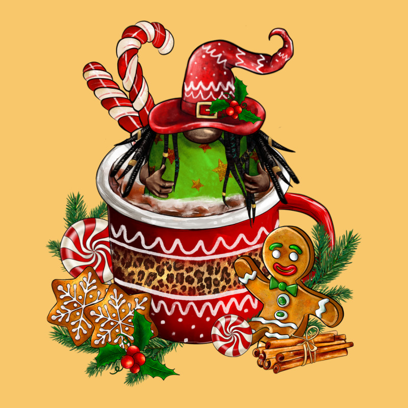 Christmas Coffee Afro Gnome Vintage Hoodie by FaDigitalArtStudio | Teevron