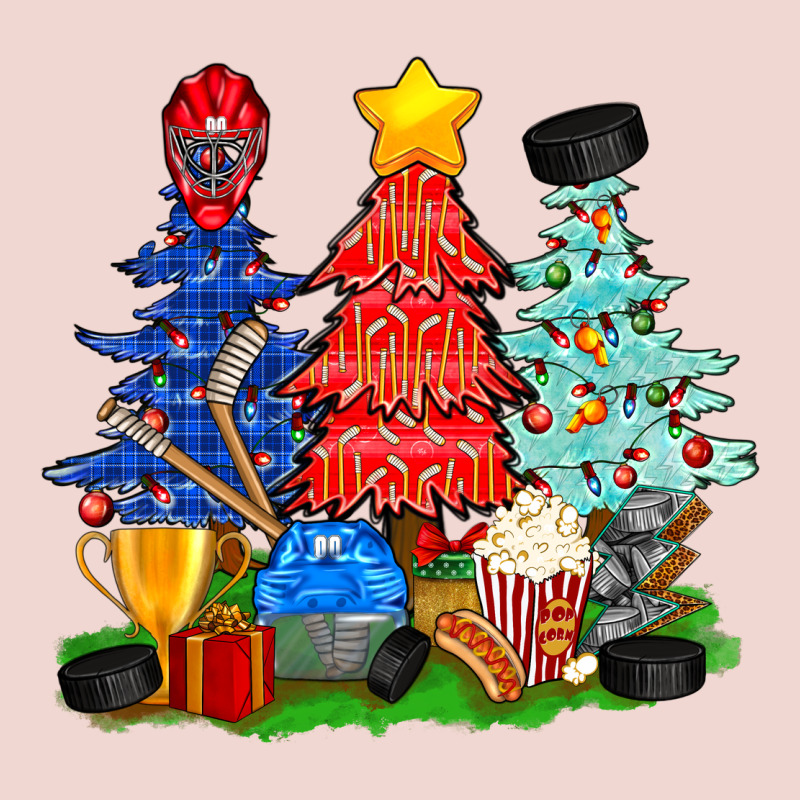Christmas With Ice Hockey Trees Premium Sweatshirt by BundleAndBundleShop | Teevron