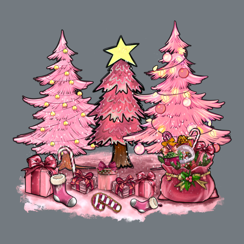 Pink Christmas Trees With Gift Box Bbs Heavyweight Sweatshirt by BundleAndBundleShop | Teevron