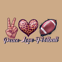 Peace Love Football Vintage Hoodie | Teevron