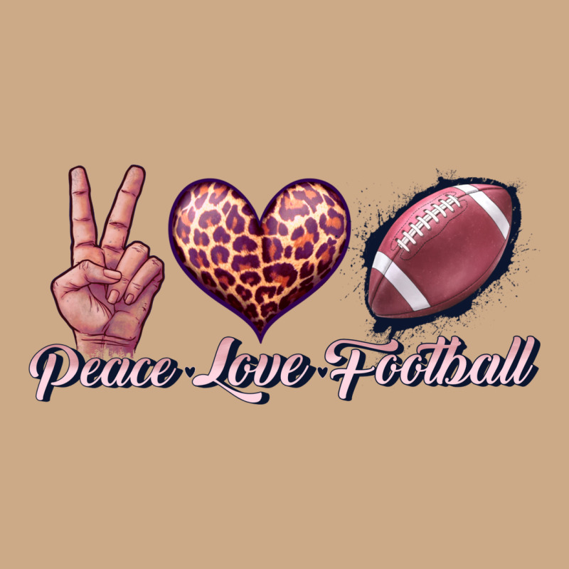 Peace Love Football Vintage Hoodie by JahusDesignShop | Teevron