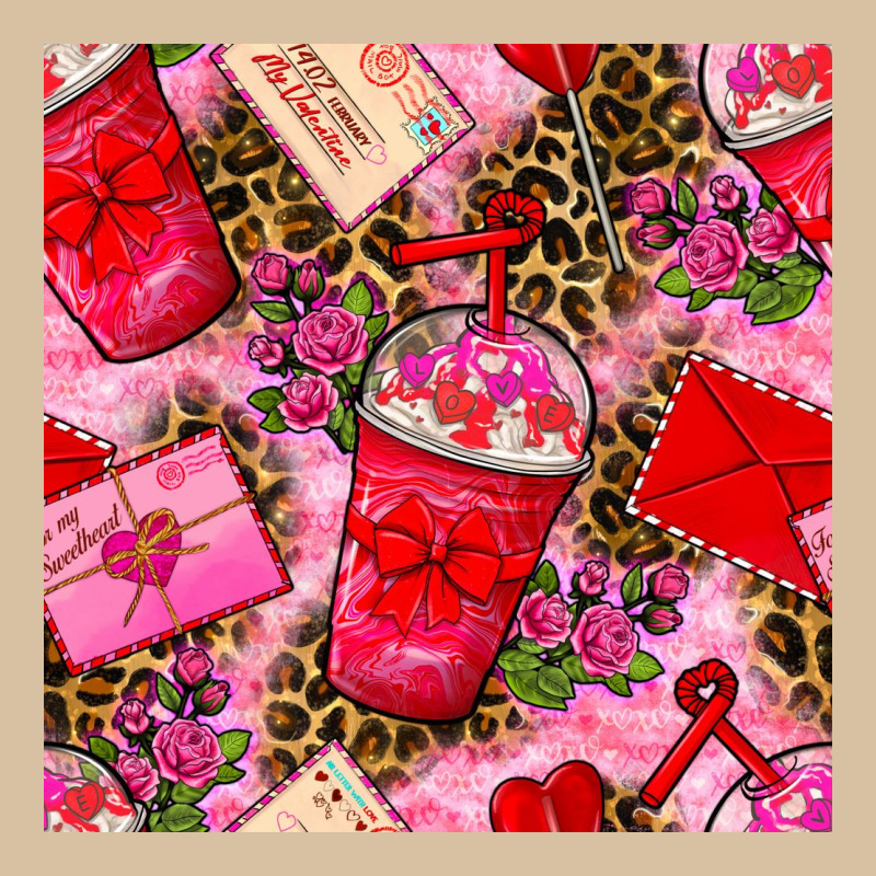 Valentines Day Coffee Cups And Love Letter With Xoxo And Leopard Seaml Heavyweight Hoodie by BundleAndBundleShop | Teevron