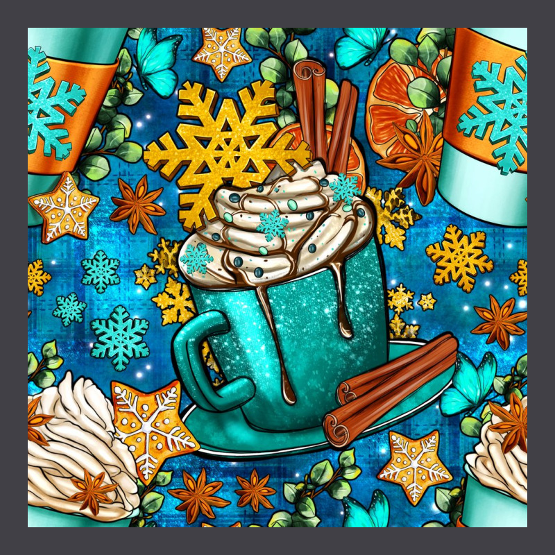 Winter Coffee Cups And Snow With Plaid Seamless Pattern Bbs Heavyweight Hoodie by BundleAndBundleShop | Teevron
