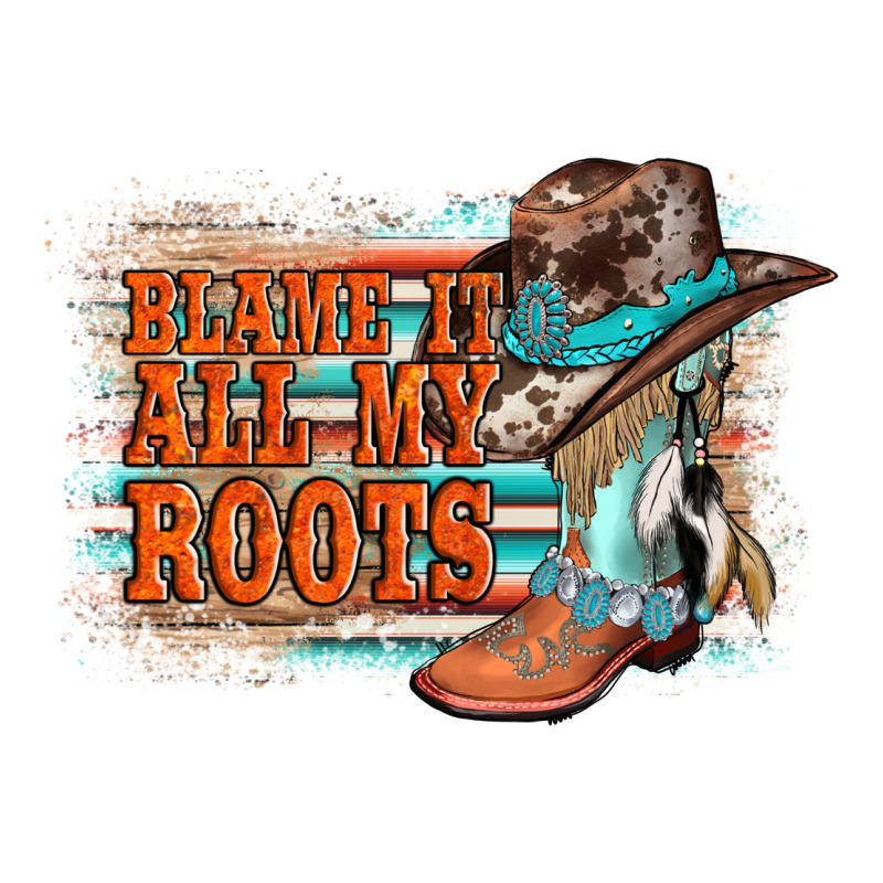 Blame It All My Roots Long Sleeve Tee by AdoDesignShop | Teevron