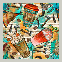 Western Indian Coffee Cups With Aztec Seamless Pattern Bbs Heavyweight Hoodie | Teevron