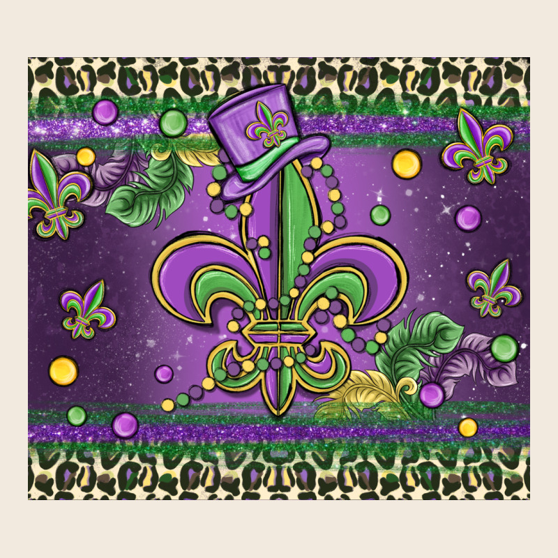 Mardi Gras Fleur De Lis Zipper Hoodie by MaliasSmallBusiness | Teevron