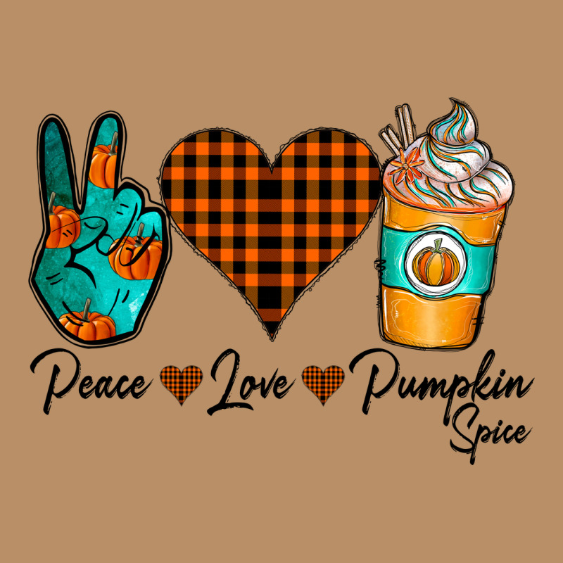 Peace Love Pumpkin Spice Vintage Hoodie by CowhideDigitalArt | Teevron