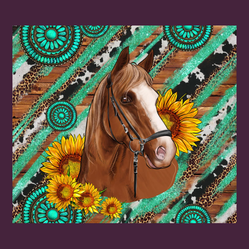 Western Horse With Gemstone And Sunflower Long Sleeve Tee by Artiststas | Teevron