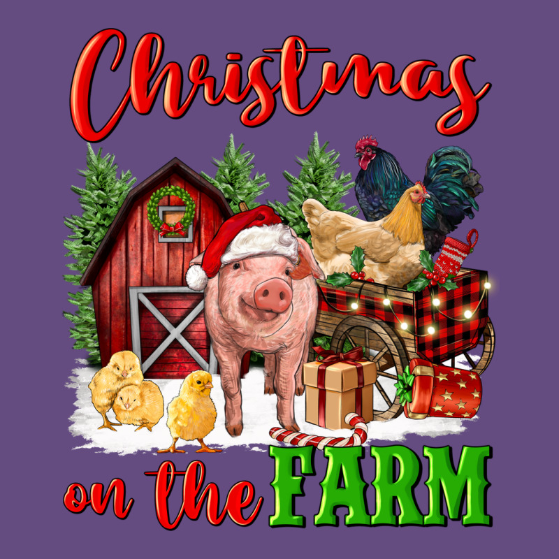 Christmas On The Farm Vintage Hoodie by FaDigitalArtStudio | Teevron