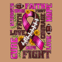 Breast Cancer American Football Ribbon Love Cure Fight Bbs Heavyweight Hoodie | Teevron