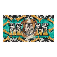 english bulldog mom  license plate template | Teevron
