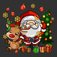 Santa And Reindeer Urban Heavy Tee | Teevron