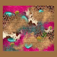 Pink Glitter Leopard Sunflower Gemstone Vintage Tee | Teevron