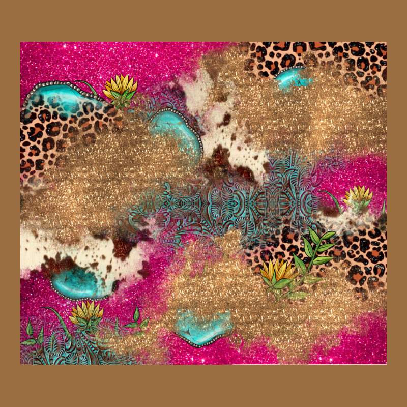 Pink Glitter Leopard Sunflower Gemstone Vintage Tee by JahusDesignShop | Teevron