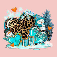 Winter Hearts With Snowmans Urban Heavy Tee | Teevron
