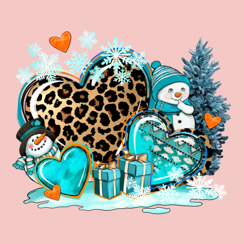 Winter Hearts With Snowmans Urban Heavy Tee by AdoDesignShop | Teevron