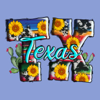 Texas Tx Serape Sunflower Cowhide Long Sleeve Tee | Teevron